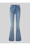 Spodnie damskie - Jeansy z poszerzaną nogawką o kroju slim fit z mieszanki bawełny model FLASH - Vero Moda - miniaturka - grafika 1