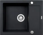 Zlewozmywaki - Pyramis Zlew MIDO 62x50) 1B 1D czarny 70088401) 70088401 - miniaturka - grafika 1