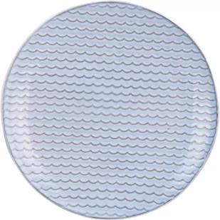Talerz deserowy z kamionki Ripples, 21 cm - Talerze - miniaturka - grafika 1