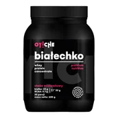 Odżywki białkowe - Białechko Shake truskawkowy Proszek do rozpuszczania, 600 g - miniaturka - grafika 1