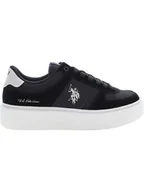 Trampki damskie - U.S. Polo Assn. Sneakersy w kolorze czarnym - miniaturka - grafika 1