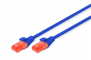Digitus CAT6 U-UTP Patchk.,0,25m Blau DK-1617-0025/B - Kable miedziane Digitus CAT6 U-UTP Patchk.,0,25m Blau DK-1617-0025/B - Kable miedziane - miniaturka - grafika 1