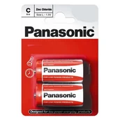 Baterie i akcesoria - Panasonic 2 X Bateria Cynkowo-Węglowa R14 C (Taca) - miniaturka - grafika 1