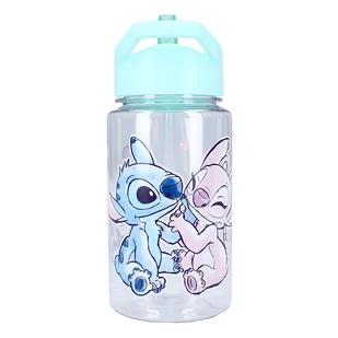 Butelka ze Słomką, Bidon dla dzieci, 450 ml,.Stitch - Bidony dla dzieci - miniaturka - grafika 1
