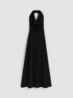 Kombinezony - Reserved - Kombinezon z szerokimi nogawkami - czarny - miniaturka - grafika 1