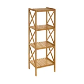 Szafki łazienkowe - Regał z 4 półkami Unimasa Bamboo - miniaturka - grafika 1