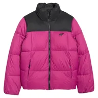 Kurtki i kamizelki sportowe damskie - Kurtka damska 4F Down Jacket F581 Rozmiar: S / Kolor: różowy - miniaturka - grafika 1