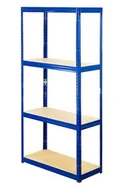 Szafy i regały magazynowe - Regał Helios magazynowy metalowy HNN_180X090X45_4_350 ilość półek 4 nośność 350 kg / Wamar-Sosenka - miniaturka - grafika 1