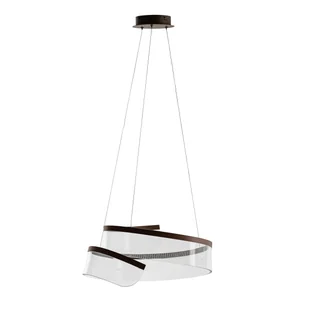 Akrylowa lampa wisząca w kolorze kawy PND-58728-45W-3K z serii RUSTIN - Lampy sufitowe - miniaturka - grafika 3