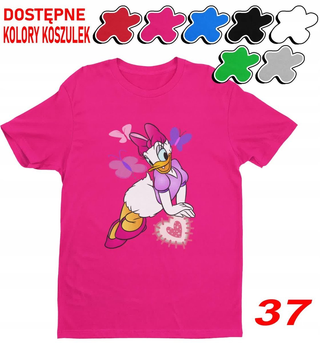 Dziecięca Koszulka Z Nadruk.Duży Wybór Myszka Miki Minnie Daisy - L 146-152