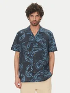 Koszule męskie - Liu Jo Koszula QA5103 T1999 M9542 Granatowy Regular Fit - miniaturka - grafika 1