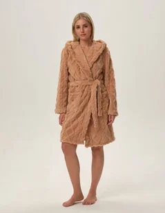 Szlafrok Fredda 41955-80X Beżowy - Henderson Ladies - Szlafroki damskie - miniaturka - grafika 1