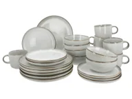 Serwisy obiadowe - SILVERCREST® Zestaw naczyń, 24 elementy (Szary) - miniaturka - grafika 1