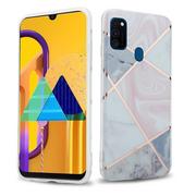 Etui i futerały do telefonów - Pokrowiec Etui Do Huawei P20 LITE 2018 / NOVA 3E w Różowo Biało Złoty Marmur No. 9 Obudowa Case Cover Silikon Plecki Cadorabo - miniaturka - grafika 1