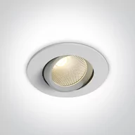 Lampy sufitowe - Glifada biały regulowany wpust LED 4000K 11107B/W/C OneLight - miniaturka - grafika 1