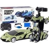 Roboty dla dzieci - Samochód-robot transformer R/C 1:10 zielony gesty - miniaturka - grafika 1