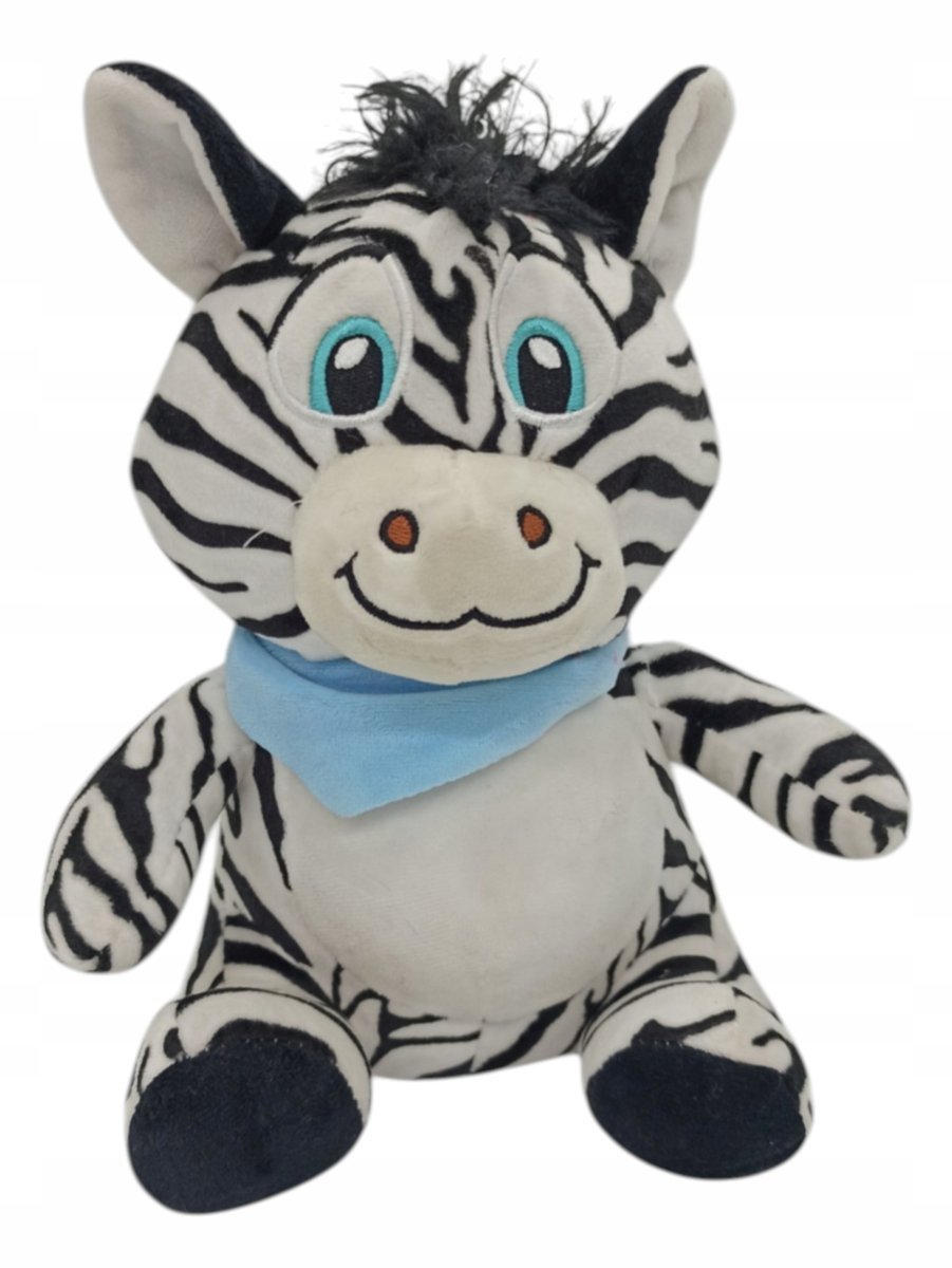 Maskotka Pluszak Przytulanka Zebra Pluszowy Apaszka 22cm