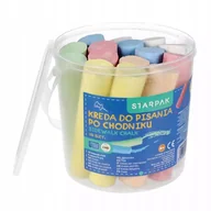 Zabawki kreatywne - KREDA CHODNIKOWA SZKOLNA GRUBA 6 KOLORÓW W WIADERKU - miniaturka - grafika 1