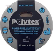 Inne mocowania - Taśma Polytex 560 dwustronna biała montażowa, 19 mm x 1,1 mm x 10 m - miniaturka - grafika 1