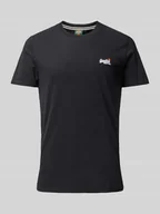 Koszulki męskie - T-shirt z wyhaftowanym logo - miniaturka - grafika 1