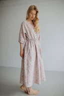 Sukienki - Sukienka Swobodnie, Róże - miniaturka - grafika 1