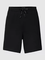 Spodnie sportowe męskie - Szorty z dzianiny dresowej z detalem z logo - miniaturka - grafika 1