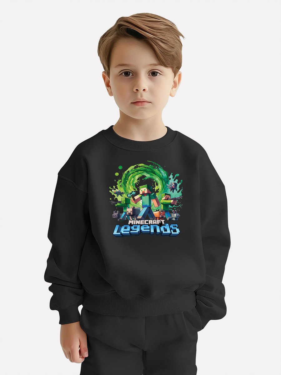 BLUZA DZIECIĘCA MINECRAFT LEGENDS 134-140 MŁODZIEŻOWA WZORY PREZENT JAKOŚĆ