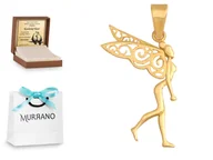 Zawieszki - Złota zawieszka 585 fantazyjna prezent grawer - miniaturka - grafika 1