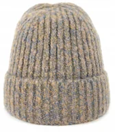 Czapki damskie - Szaleo GRUBA czapka Melange beanie cz22261-1 - miniaturka - grafika 1
