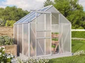 Szklarnie ogrodowe - VITAVIA szklarnia TARGET 3800 PC 4 mm srebrna - miniaturka - grafika 1