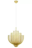 Lampy sufitowe - KingHome Lampa wisząca ILLUSION S Złoty LED Metal MD8167-S - miniaturka - grafika 1