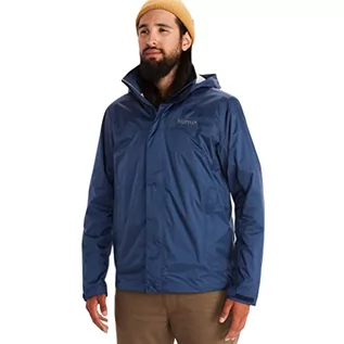 Kurtki męskie - Marmot PreCip Jacket męska kurtka przeciwdeszczowa, wiatroszczelna, wodoodporna, przepuszczająca powietrze, niebieska (Arctic Navy), XXL - grafika 1