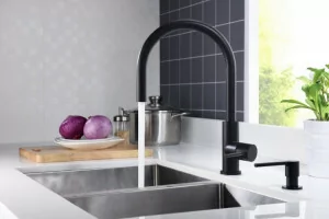 Blue Water PORI INOX CZARNY MAT - Baterie kuchenne - miniaturka - grafika 1