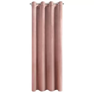 Euro Firany Zasłona 140 x 250 Dekoracyjna Velvet Rosa C. Róż 1207953 - Zasłony - miniaturka - grafika 1