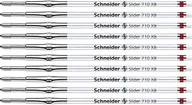 Długopisy - Schneider 171002 Slider 710 wkłady do długopisów (technologia ViscoGlide, szerokość kreski XB) 10 sztuk czerwony - miniaturka - grafika 1