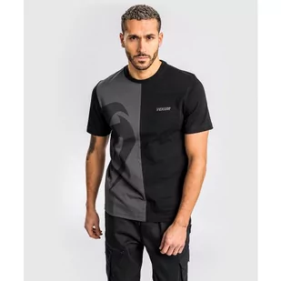 Venum T-Shirt Giant Split T-Shirt  Black/Grey - Koszulki sportowe męskie - miniaturka - grafika 1