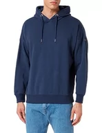 Bluzy męskie - TILDEN Męska bluza z kapturem 37731130, granatowa, XXL, morski, XXL - miniaturka - grafika 1