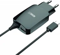 Ładowarki do telefonów - Ładowarka 2GO 12W USB-C+1-portowy 1x kabel USB-A 1,4m czarny - miniaturka - grafika 1