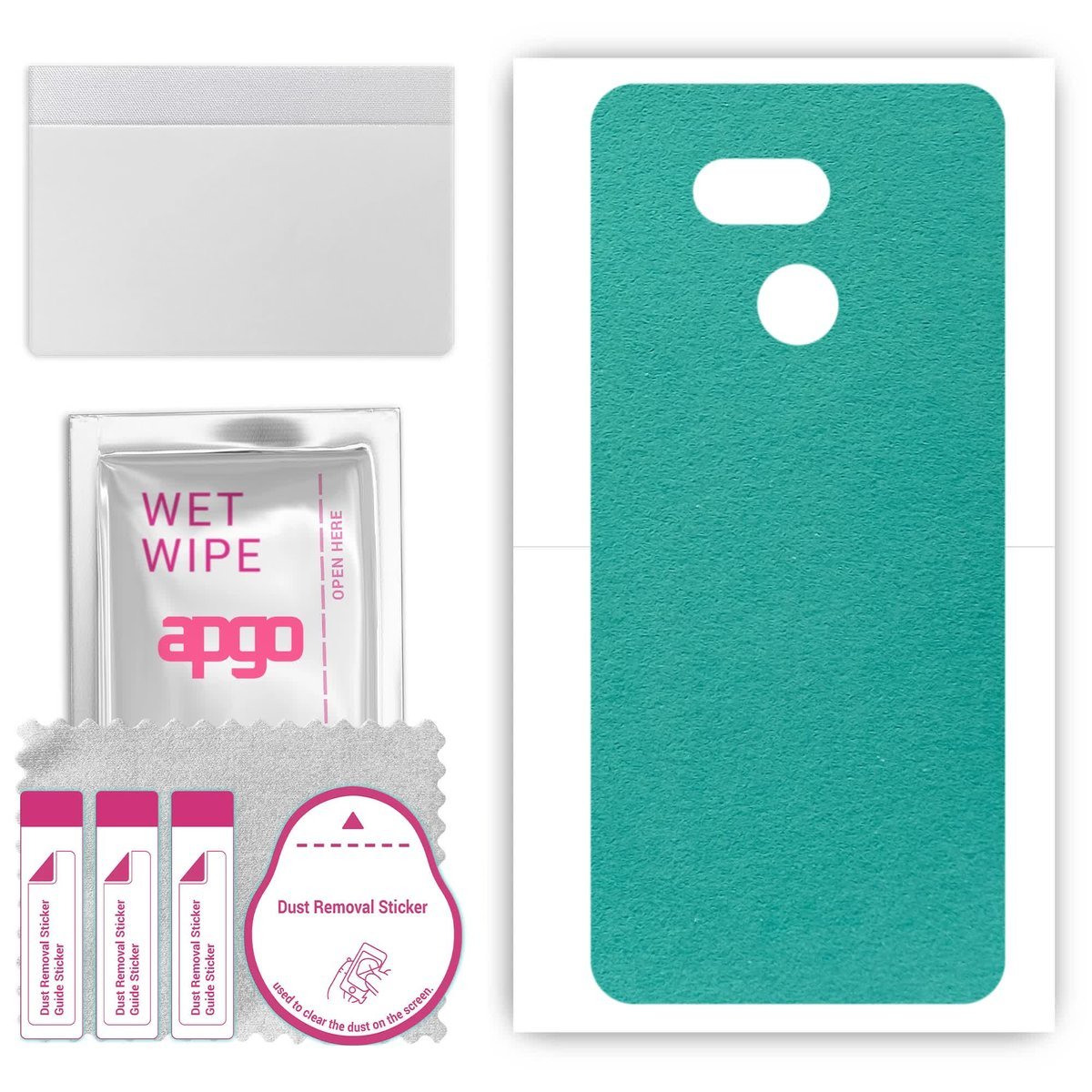 Folia naklejka skórka strukturalna na TYŁ Zamsz do HTC Desire 12s - Zamsz Miętowy - apgo SKINS