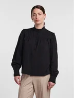 Koszule damskie - YAS Koszula 26030892 Czarny Regular Fit - miniaturka - grafika 1