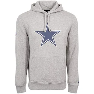 New Era NFL Team Logo PO Dallas Cowboys bluza z kapturem, męska, szary, XL - Bluzy męskie - miniaturka - grafika 1