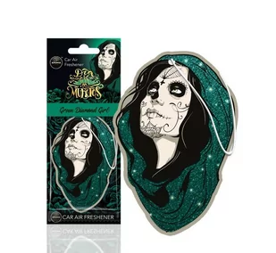MTM INDUSTRIES Odświeżacz powietrza muertos green diamond girl AMI-A83279 - Zapachy samochodowe - miniaturka - grafika 1