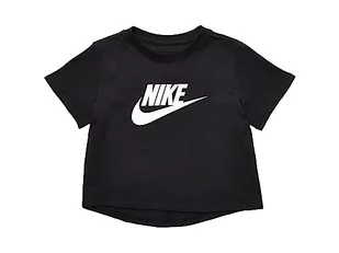 Koszulka dziewczęca Nike G NSW Crop Futura, czarny, L - Koszulki dla dziewczynek - miniaturka - grafika 1