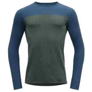 Męska koszulka Devold Kvitegga Man Shirt Rozmiar: XL / Kolor: zielony/niebieski - Koszulki sportowe męskie - miniaturka - grafika 1