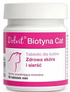 Dolfos Biotyna CAT 90 tabletek - Suplementy i witaminy dla kotów - miniaturka - grafika 1