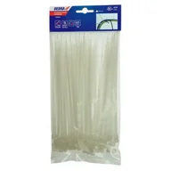Inne mocowania - Nylonowe opaski zaciskowe białe 4,8 x 300 mm 100 szt. - miniaturka - grafika 1