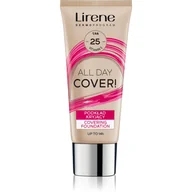 Podkłady do twarzy - Dr Irena Eris Lirene Fluid Kryjący 25 opalony 30 ml - miniaturka - grafika 1