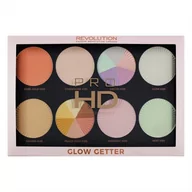 Rozświetlacze do twarzy i ciała - Revolution Makeup Makeup Revolution Pro HD Glow Getter Palette Paleta Rozświetlaczy MUR-9812 - miniaturka - grafika 1