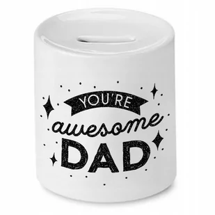 SKARBONKA DLA TATY YOU'RE AWERSOME DAD PREZENT z Nadrukiem ze Zdjęciem - Skarbonki - miniaturka - grafika 1