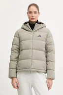 Kurtki damskie - adidas kurtka puchowa Helionic kolor zielony zimowa JX3027 - miniaturka - grafika 1